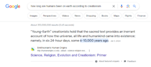 google eeat creationism